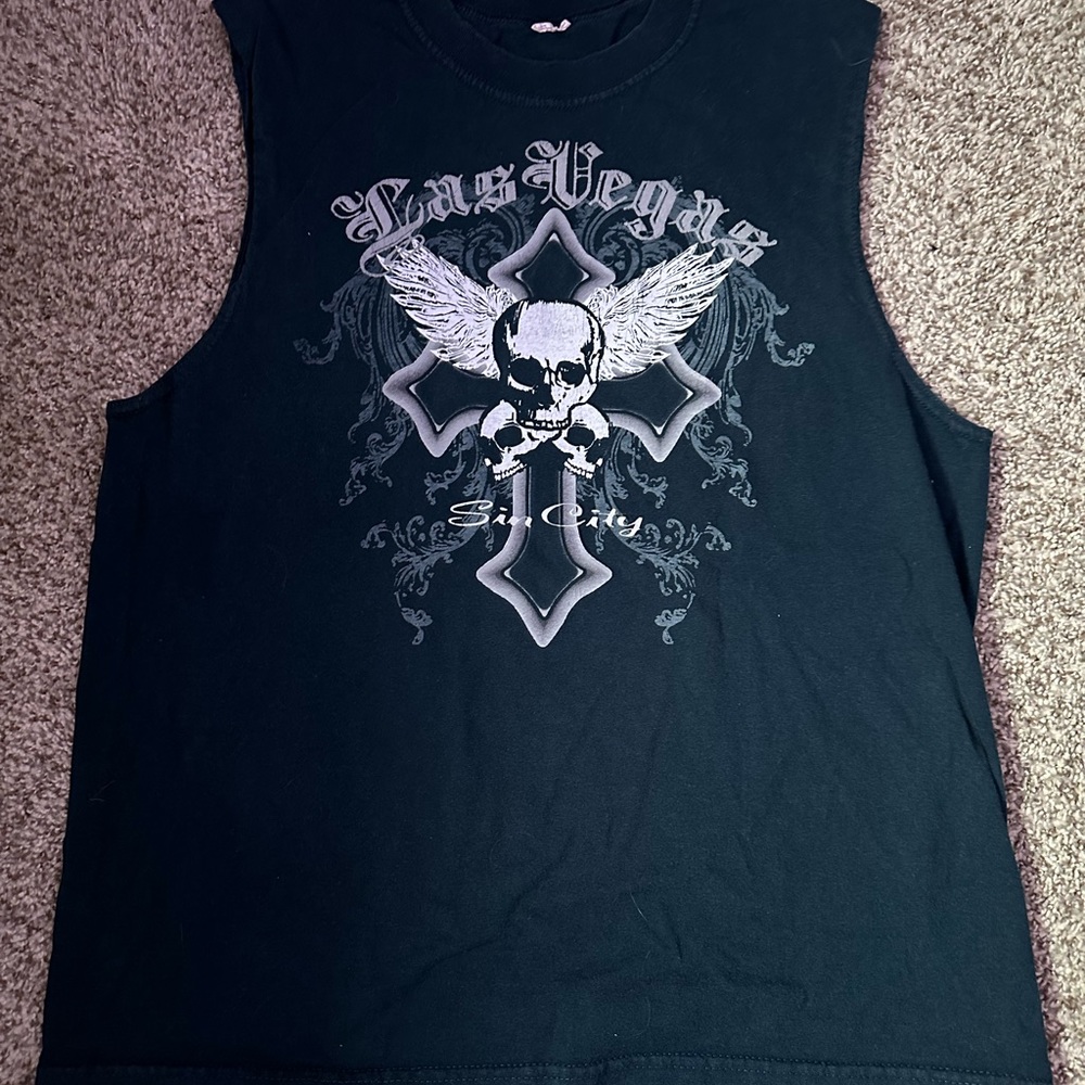 Las vegas Vintage cut off T